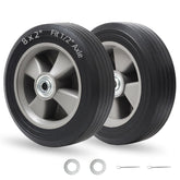 GICOOL solid rubber tire 8x2 side view for durable, puncture-free hand trucks.