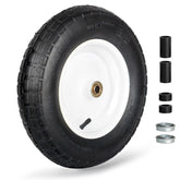 GICOOL 14-inch wheelbarrow tire side view showing durable pneumatic construction for rugged outdoor use