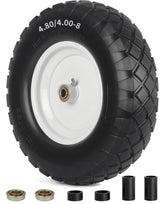 GICool wheelbarrow tire 16in flat-free for smooth, maintenance-free yard tasks.