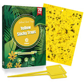 Gideal yellow sticky trap 6x8 inches attracts flying insects for gardens and homes.