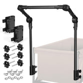 Gifeerory universal folding wagon handle attached to a wagon for easier hauling.