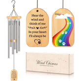 GiftChant Rainbow Bridge wind chime memorial for dogs offers gentle remembrance.