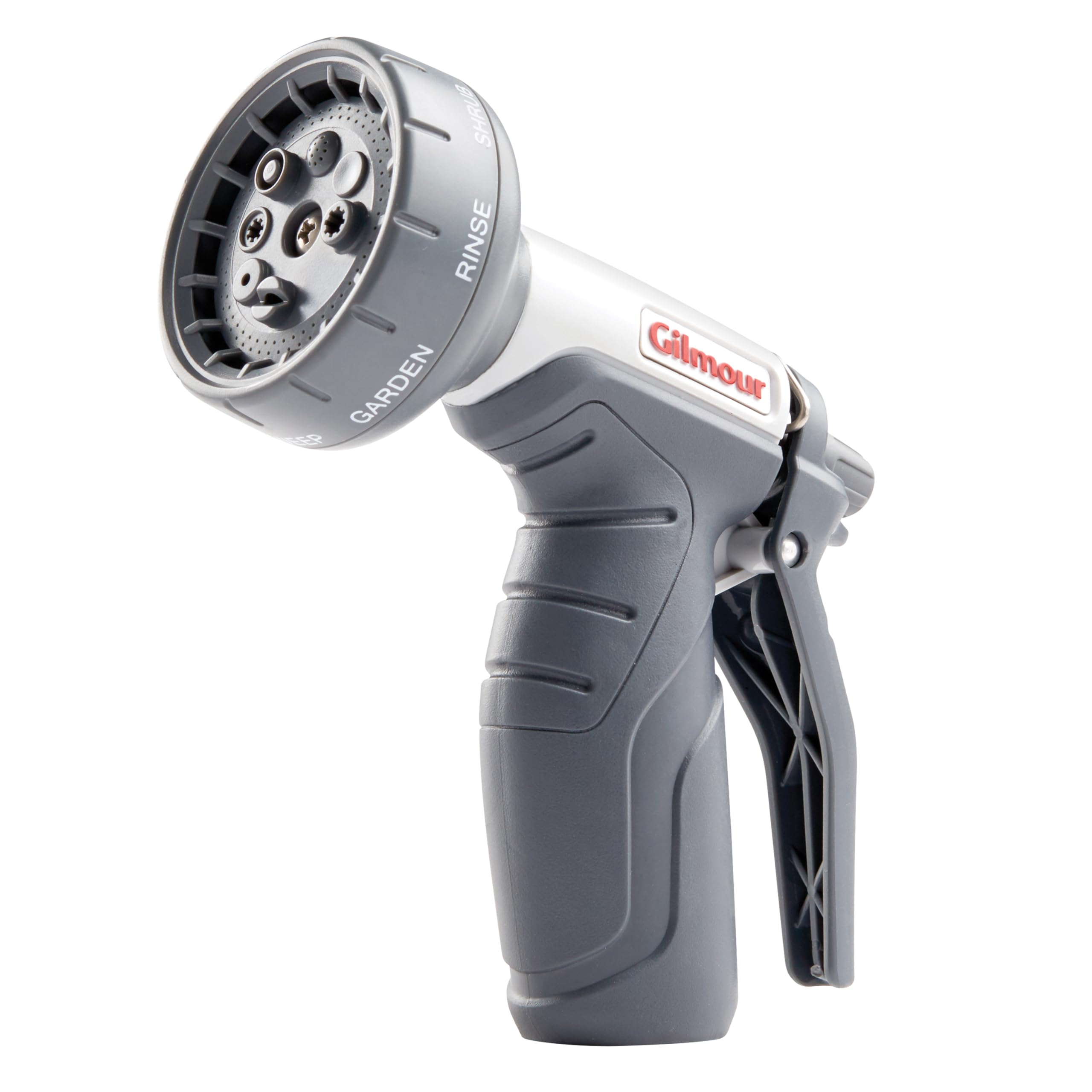 Gilmour light-duty hose nozzle with eight patterns for versatile watering