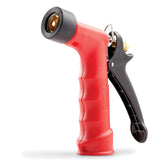Gilmour medium-duty nozzle with insulated grip for comfortable watering.