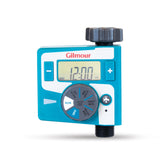 Gilmour single outlet timer front view for easy garden watering setup.