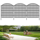 GILPWA 10-panels garden fence with arch design for stylish yard borders and animal containment.