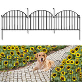 GILPWA arch garden fence overview with decorative panels for border use