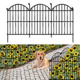 GILPWA 32-panel garden fence with arch design secures borders and enhances curb appeal.
