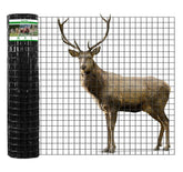 GILPWA wire fence 50ft roll with black vinyl coating for rust resistance and easy handling.