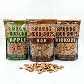 Gimgsoen Oak smoke chips 2lb bag for balanced hardwood flavor in grilling.