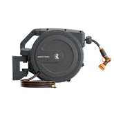Giraffe Tools AW30 wall mounted hose reel outer view for easy reach around the garden.