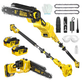 Gisam 2-in-1 pole saw with removable head for versatile cutting at home or yard