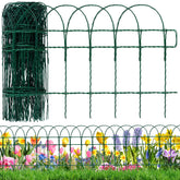 GJQ decorative garden fence with an arched design defining borders and adding curb appeal.