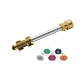 GKZKNG pressure-washer adapter with quarter-inch quick connector for fast setup