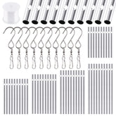 Glarks wind chime tubes 11.5cm, durable aluminum for long-lasting garden decor.
