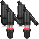 Glooglitter inline Y filter assembly with mesh screens for drip irrigation.
