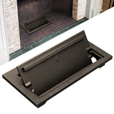 Glosaie cast iron ash dump door open for quick ash disposal
