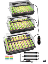 GLOWRIUM seed starter tray setup with full spectrum lighting promotes vigorous germination indoors