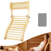 GMSXCC sauna backrest with pinewood frame for durable support in hot climates.