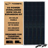 Go Power Overlander-E 200W panel boosts RV solar capacity for longer off-grid days.
