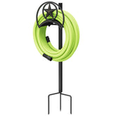 Goforwild garden hose holder free-standing 41-inch design keeps hoses tidy and off-ground