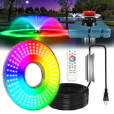 Goldlife pond fountain light RGBW 200W shows vibrant color lighting for ponds