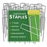 Gomedi landscape stakes 6in inserted in soil provide sturdy garden support