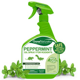 GoneNaturally Peppermint Rodent Spray bottle for safe indoor deterrence around family spaces