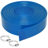 Gonioa backwash hose full view showing durable 2in 100ft PVC for pool use