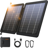 GOODaaa 10W solar panel folded compact, ideal for travel and on-the-go charging.