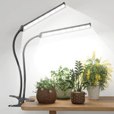 GooingTop LED grow light clipped over a pot for full-spectrum indoor growth