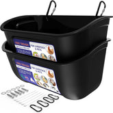 Goovilla chicken feeder waterer 5qt hanging design for tidy elevated feeding