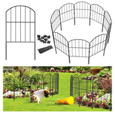 Goovilla garden fence panel closeup shows rustproof metal and black finish for outdoor use