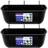 Goovilla large feed trough with hanging clip for easy barn placement.