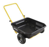 Gorilla Carts GCR-4 poly dump cart bed ready for yard hauling.