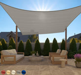 GORILLA GRIP sun shade 12x12 rectangle blocks sun, keeps patio cooler.