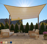 GORILLA GRIP heavy duty sun shade 8x10 blocks sun and protects outdoor furniture.