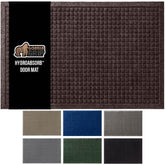 Gorilla Grip HydroAbsorb doormat with water dam border traps moisture at entry.