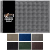 GORILLA GRIP HydroAbsorb front door mat shows moisture absorption for dry floors