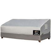 GORILLA GRIP waterproof sofa cover shielding a 90-inch outdoor sofa from rain.