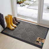 GORILLA GRIP WeatherMAX doormat close-up of dirt-trapping texture for entryways.