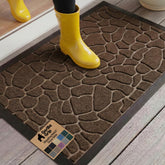 GORILLA GRIP WeatherMAX doormat at the front door captures dirt and moisture for a cleaner home.