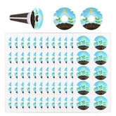 Gosknor green round grow stickers clearly label seedlings on your hydroponic setup