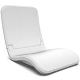 GoSports poolside chair folded for compact transport, ideal for poolside storage.