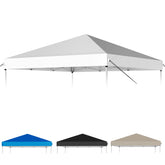 GOTRUTH 10x10 canopy top in silver-white for straight-leg frames adds all-weather shade.