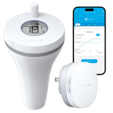 GoveeLife WiFi pool thermometer app view shows real-time water temperature