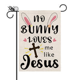 GPGHE Easter flag front view shows a vibrant cross design for outdoor display.