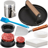GPYG 7-inch cast iron press for even, juicy smashed burgers