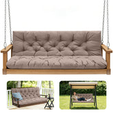 GPQAWER outdoor swing cushions with backrest for 60x40 khaki setup.