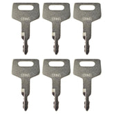 Gradora 6pc H806 ignition keys front view for quick machine access.